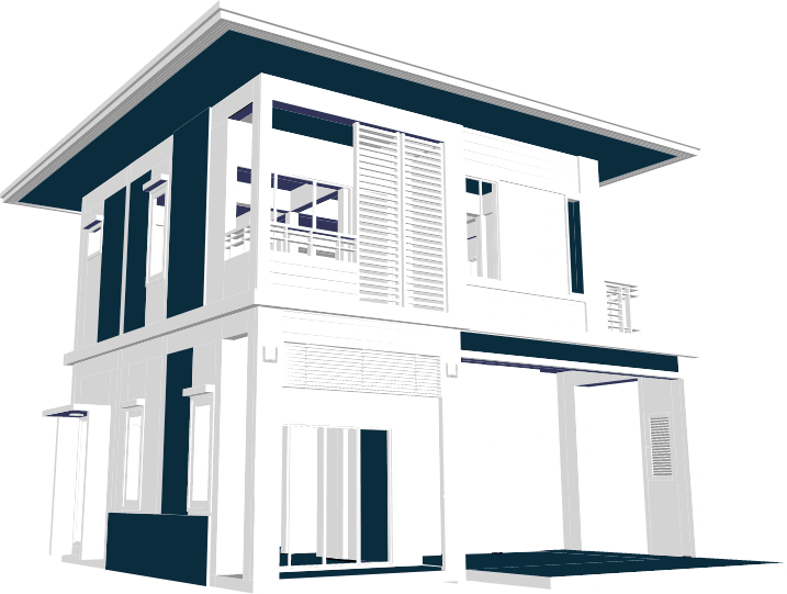 Modern two-story rental home